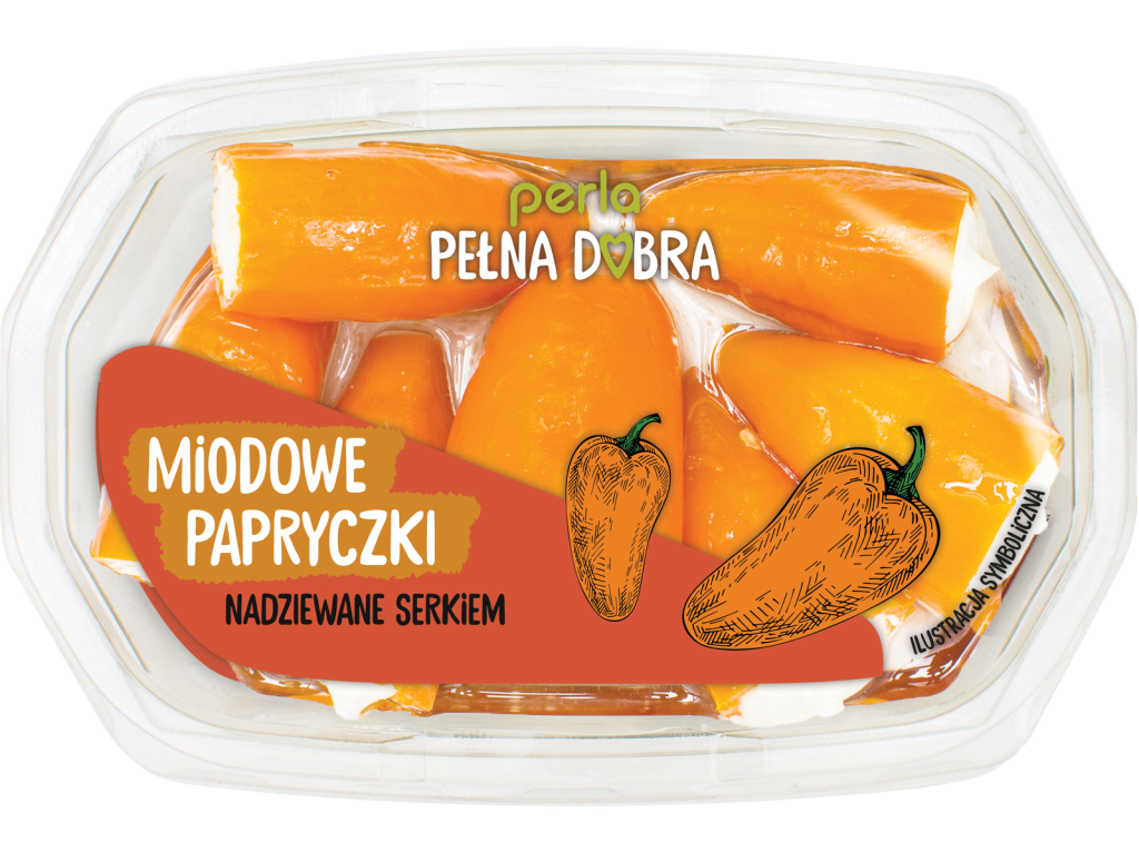 Miodowe papryczki nadziewane serkiem