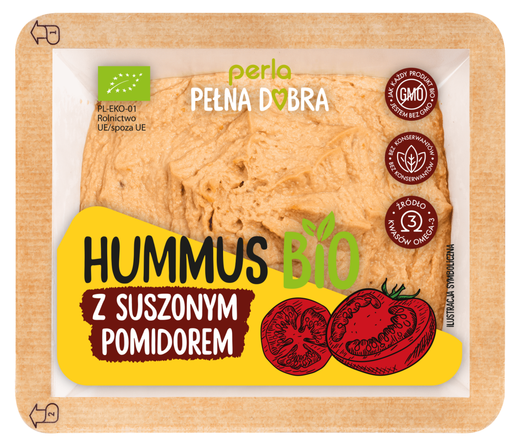 Hummus BIO z suszonym pomidorem