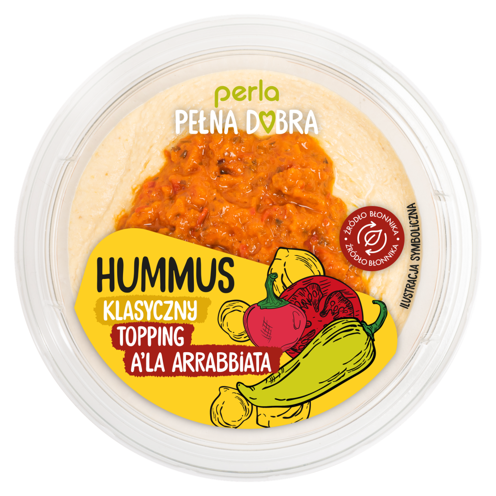 Hummus klasyczny topping a’la arabbiata