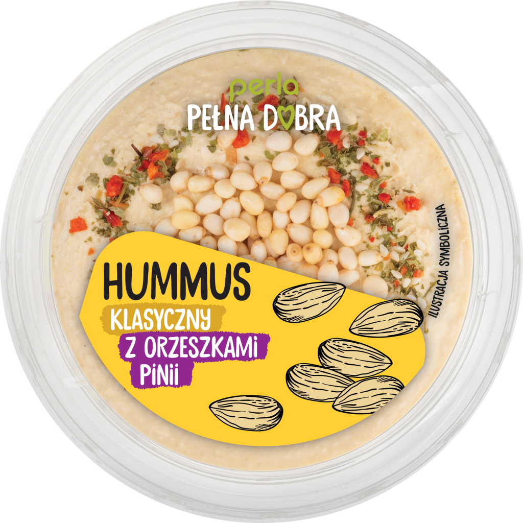 Hummus klasyczny z orzeszkami pinii