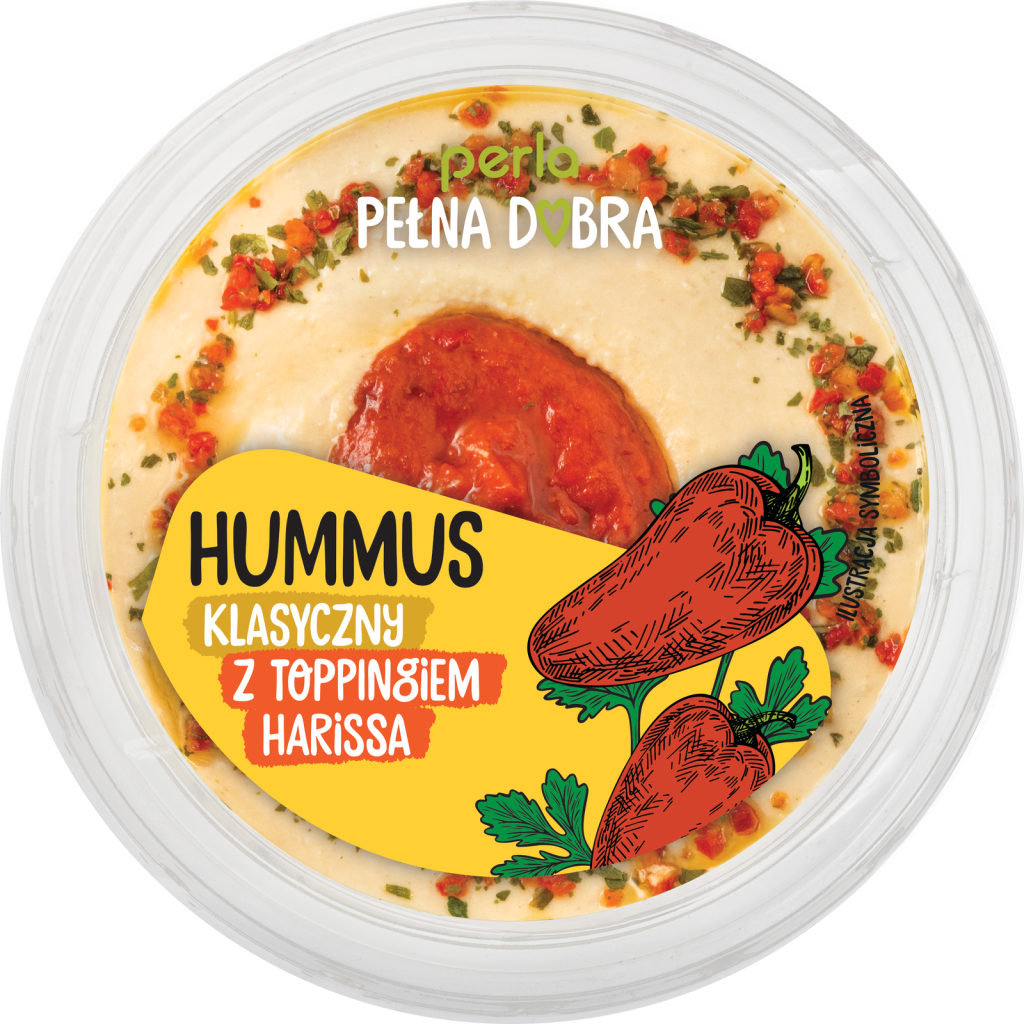 Hummus klasyczny z toppingiem harissa