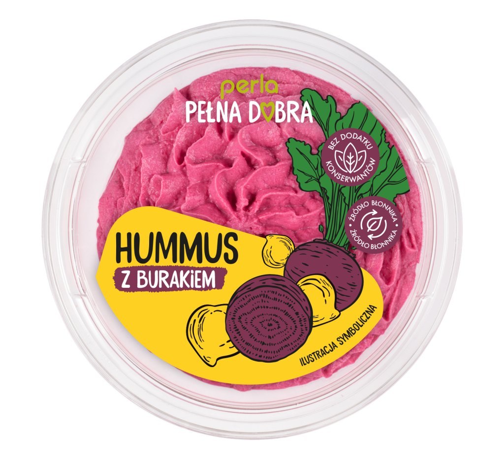 Hummus z burakiem