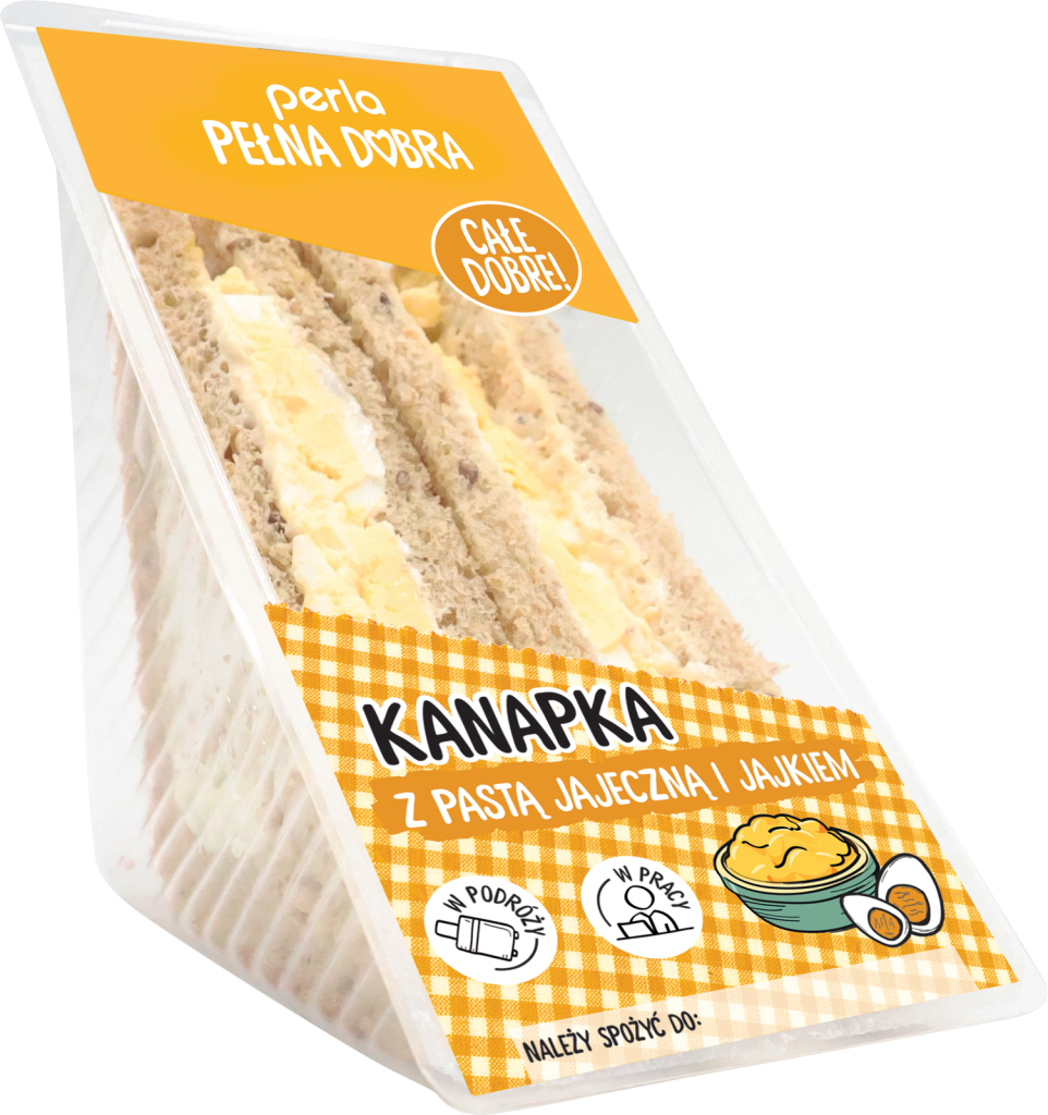 Kanapka z pastą jajeczną i jajkiem