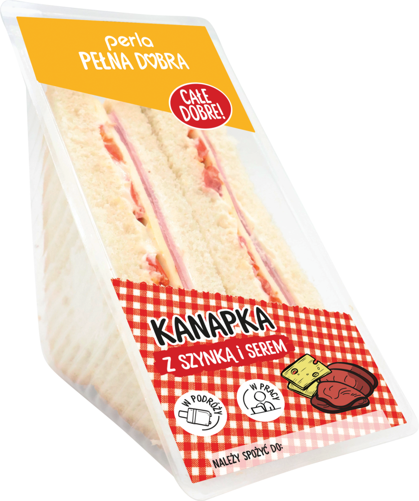 Kanapka z szynką i serem