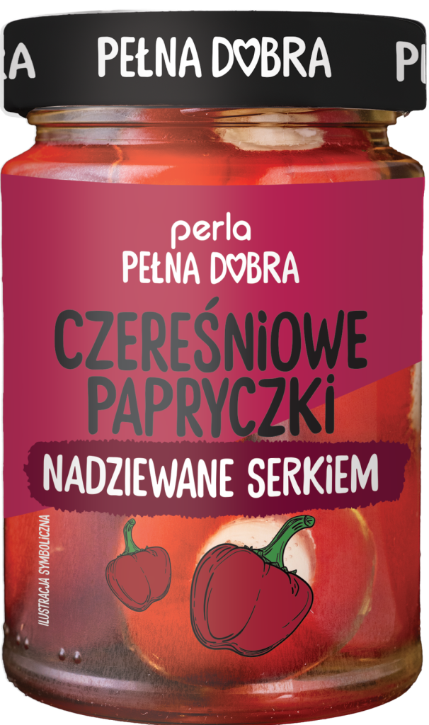 Sweet cherry peppers with creamy cheese filling