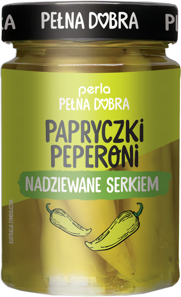 Peperoni peppers with creamy cheese filling