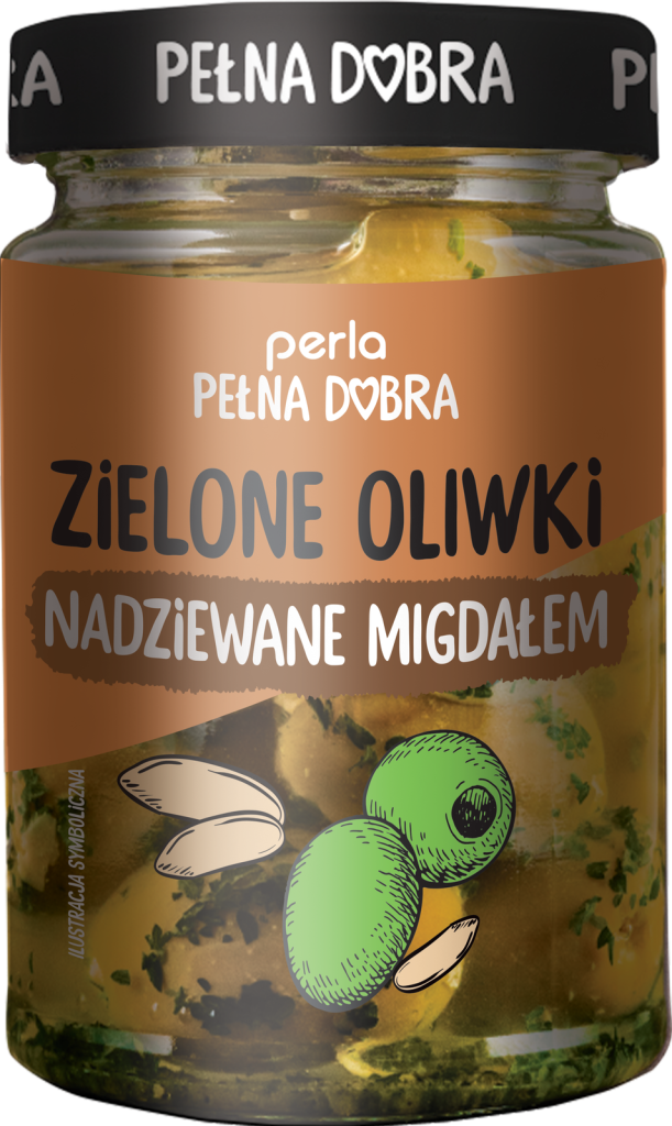 Zielone oliwki nadziewane migdałem