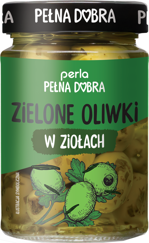 Zielone oliwki w ziołach