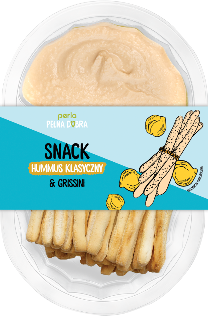 SNACK: Hummus klasyczny i grissini