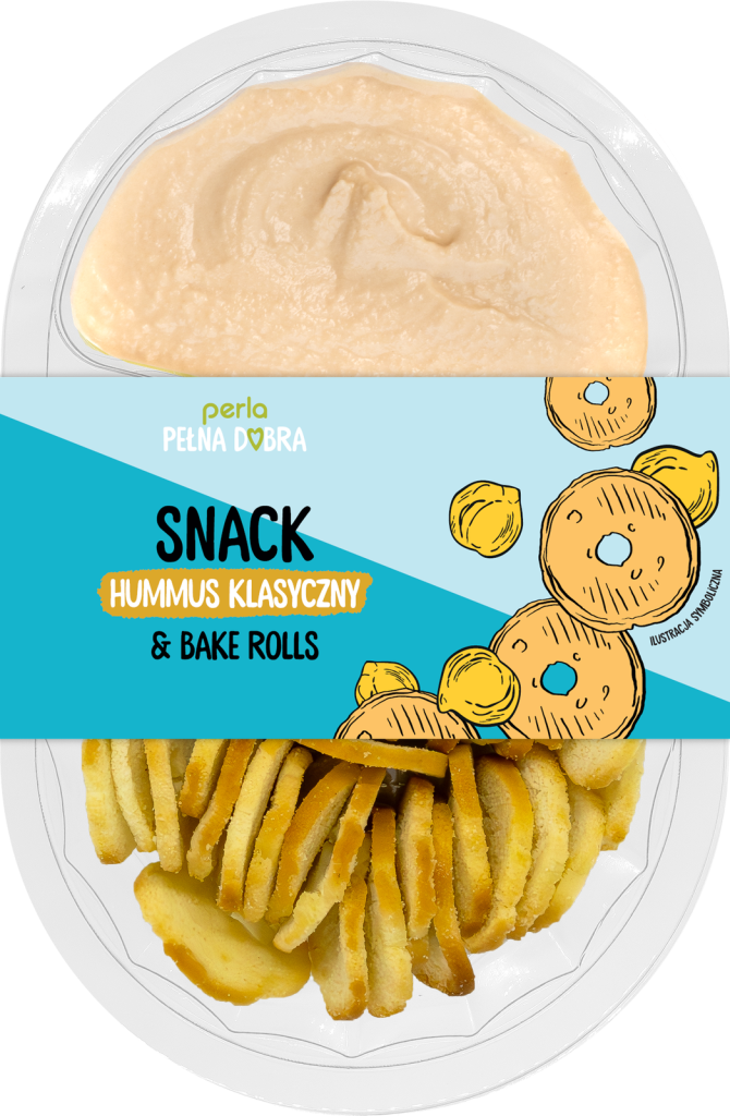 SNACK: Hummus klasyczny i rollsy
